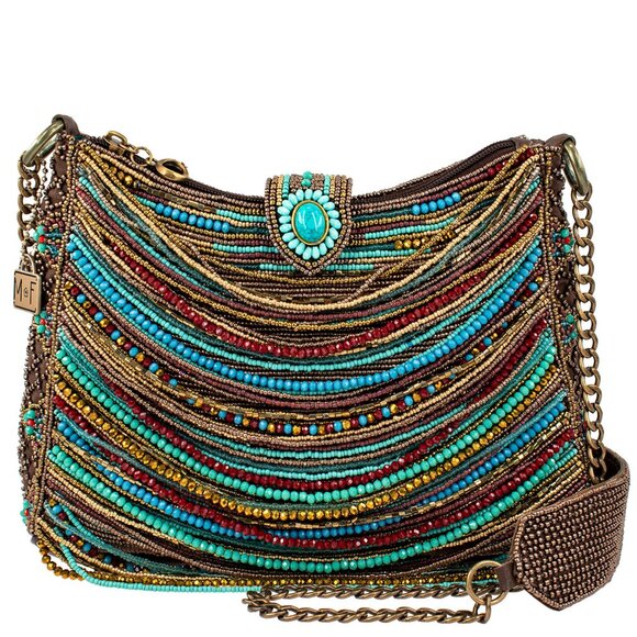 MARY FRANCES Sway With Me Beaded Crossbody / Clutch Bag NWT - Picture 1 of 9